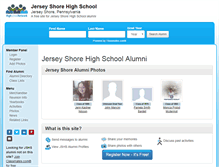 Tablet Screenshot of jerseyshorehighschool.com